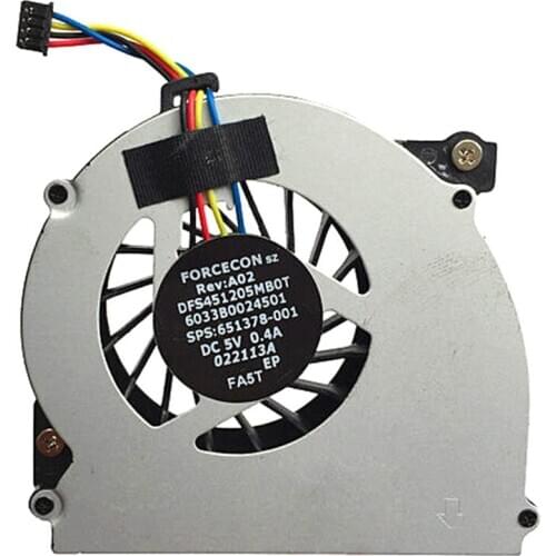 New notebook CPU cooling fan for HP 2560 2560P 2570 2570P series notebook cooler DFS451205MBOT