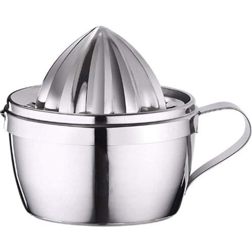 New Lemon Squeezer Manual Citrus Juicer with Storage Cup 400Ml 13Oz with 2 Reamer Parts, Citrus Press DIY Juice Tool
