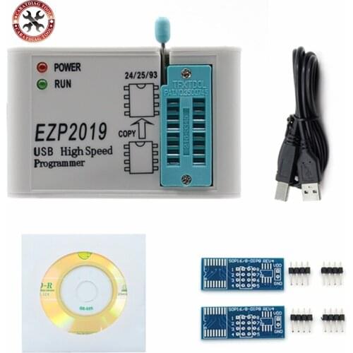 NEW EZP2019 high-speed USB SPI Programmer support 32M Flash 24 25 93 EEPROM 25 flash bios WIN7 WIN8 Free Shipping