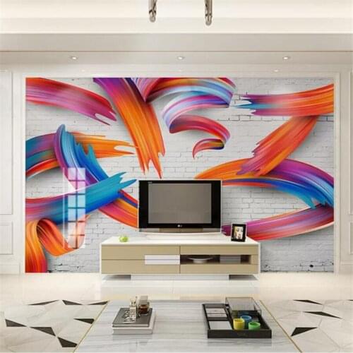 Beibehang Custom wallpaper 3d photo murals Nordic minimalist personality abstract colorful geometric lines background wall paper