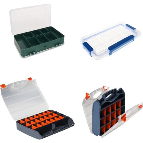 Utoolmart Translucent Compartment Storage Box PP Material Organizer Box For Hardware Arts Crafts Tools And Parts 1pcs/2pcs/4pcs
