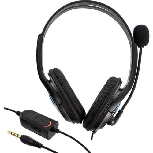 Wired Noise Cancelling Gaming Headset Headphones with Microphone for Sony PS4