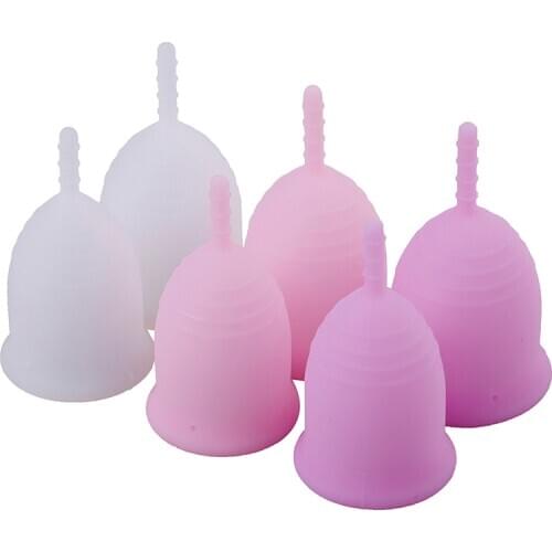 S/L Size Silicone Menstrual Cup For Women Feminine Hygiene Cup Menstrual Reusable Lady Cup Menstrual Pads