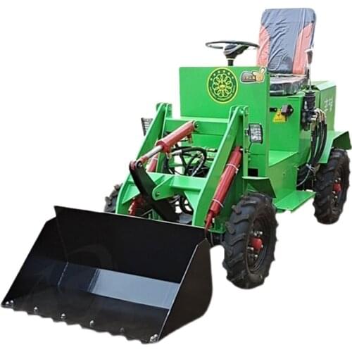 Farm small diesel loader environmental protection electric small forklift agricultural electric four-wheel drive forklift