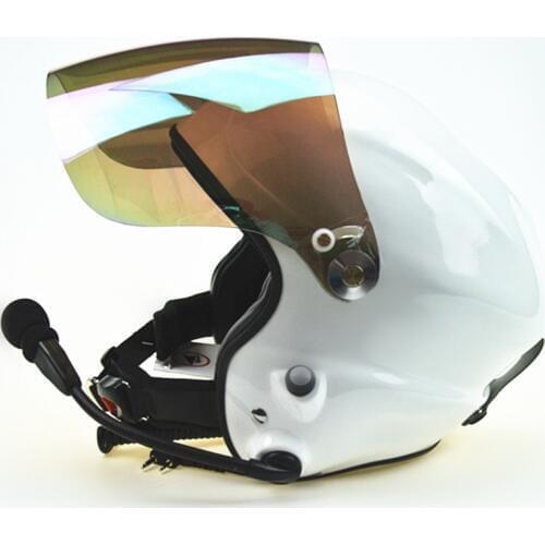 Noise cancel Paramotor helmets with colourful mirror visor Powered paraglider helmet wholesale free shipping