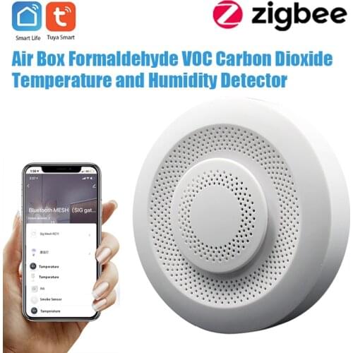 Tuya intelligent ZigBee air box formaldehyde VOC carbon dioxide temperature and humidity detector smart home