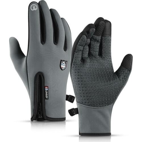 Bike Gloves Winter MTB Gloves Full Finger Motorcycle Gloves Waterproof Sensitive 3-Finger Touch Screen Gym Mitten Sport Accessor