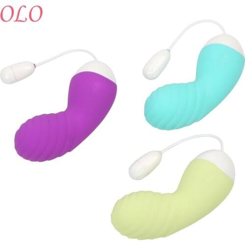 OLO Silicone 10 Speed Vibrator G-Spot Vaginal Massager Clitoris Stimulation G spot Wireless Remote Control Sex Toy for Woman
