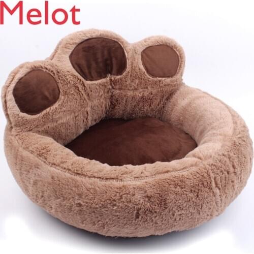 All Removable and Washable Four Seasons Suede Small Dog Kennel Autumn and Winter Warm Days Teddy Pet Thickened Cat Nest