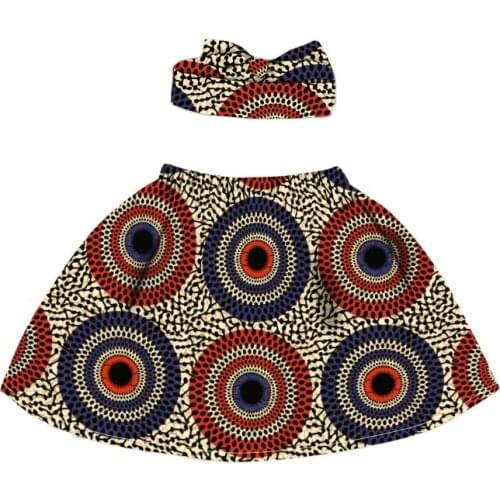 African cotton Skirt +Headband Set african Kids Clothes dashiki clothes african fashion kids clothes SS-CK10