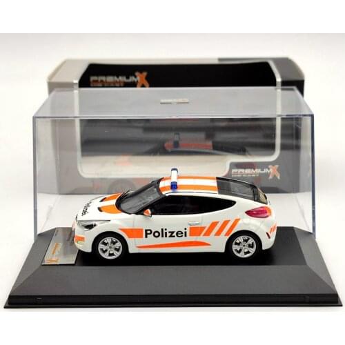 1:43 Premium X For H~NDAI Veloster Swiss Polizei 2012 PRD272 Diecast Models Car