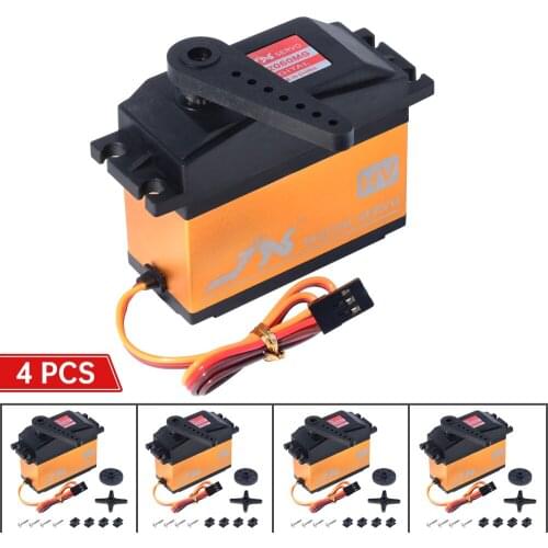 4pcs JX Servo PDI-HV2060MG 60KG High Torque 120 Digital Core For 1/5Car Rc Car Helicopter