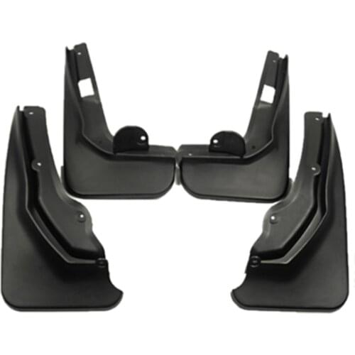 4pcs Molded Car Mudflaps Front Rear Mudguards For Benz C Class C-Class C250 C300 C350 W204 2012 2013 2014 Facelift Model Mudflap