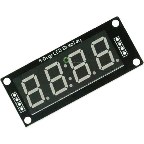 0.56 Inch 4-Digit LED 0.56" Display Tube (decimal), 7-Segments YELLOW, TM1637 Clock Double Dots Module For Arduino