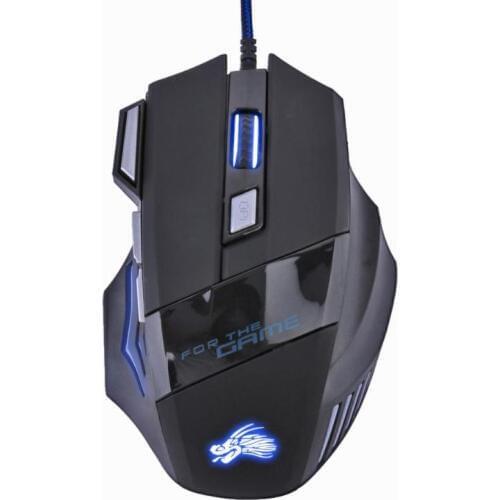 5500 DPI 7 Button LED Optical USB Wired Gaming Mouse Mice For Pro Gamer Professional Mouse Mice Cable Mouse PC dropshipping