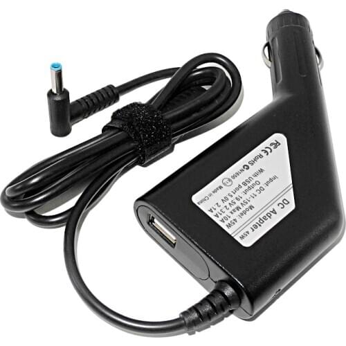 19.5V2.31A Ultrabook DC Car Charger Adapter for HP EliteBook 820 G3 820 G4 840 G3 840 G4 1040 G2 1040 G1 1040 G3 1030 G1 725