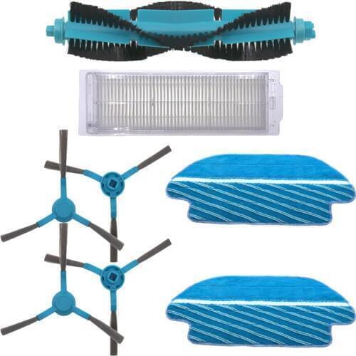 1main brush+4 side brush +1 HEPA +2 mops robot sweeper accessories replacement for Conga 3290 3490 3690 vacuum cleaner