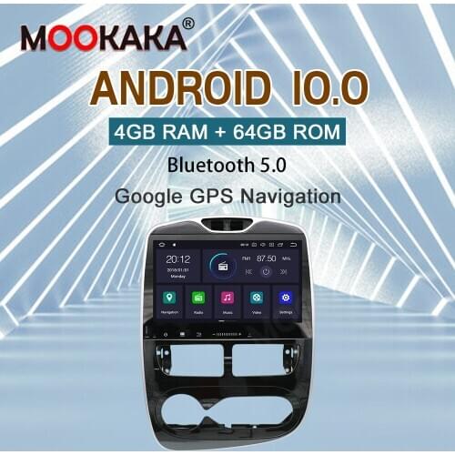 Px6 Android 10.0 Car DVD Player For Renault Clio 2013-2016 Multimedia Auto Radio Stereo Receiver Head Unit And Free Built in Map