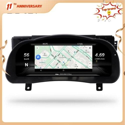 12.3 "LCD Android 9.0 Car Instrument Dashboard Display Head Unit GPS Navigation For Toyota highlander 2015 2016 2017 2018 2019