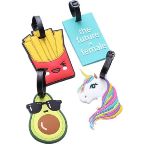 New Travel Accessories Suitcase Luggage Tags Movie Soldier Knight ID Address Holder Luggage Label Silicone Identifier Bag