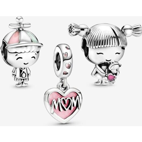 100% 925 Sterling Silver Motherly Joy Charm Pack Beads for Jewelry Making Fits Original Pandora Charms Bracelet