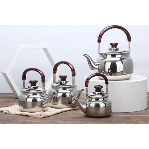 0.5L/0.75L/1L Stainless Steel Teapot Kitchen Tea Kettle Metal Stovetop Tea Pot Boiled Teapot Boiling Kettle