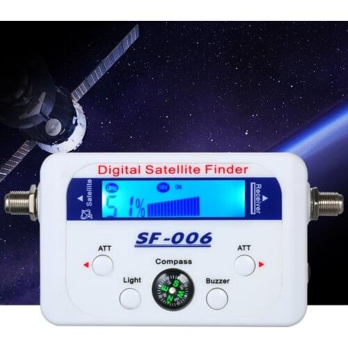 Digital Satellite Finder SF-006 Satellite Signal Meter Mini Digital Satellite Signal Finder Meter LCD Display Digital Satfinder