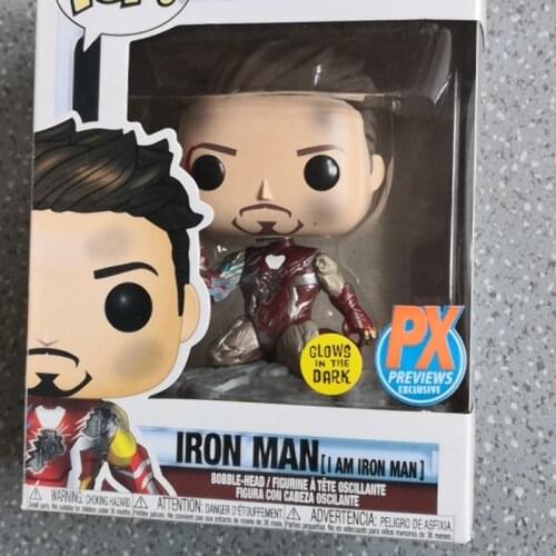 Funko Marvel The Avengers Iron Man 580# ACTION TOY FIGURES Vinyl Doll I AM IRON MAN Special Edition Model CollectibleToys