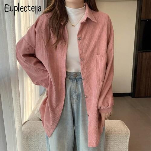 Женские вельветовые рубашки Euplectella China At AliExpress