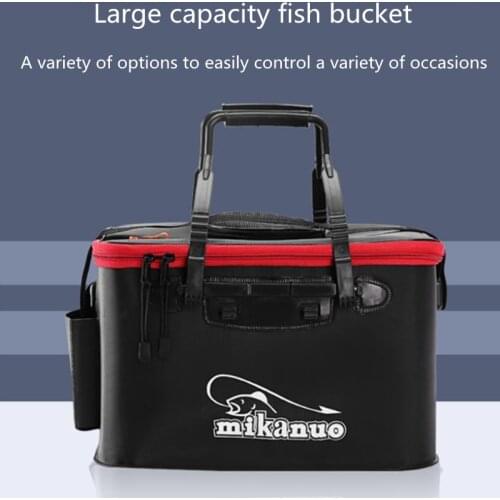 EVA portable fishing bag folding thickened live fishing box field camping fishing fishing tackle fish box storage bag