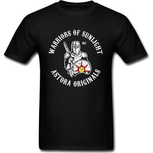 Warrior of Sunlight T-shirt Men Dark Souls 3 T Shirt Mens Praise The Sun Tshirt 2019 Summer Adult Oversized Tops & Tees Custom