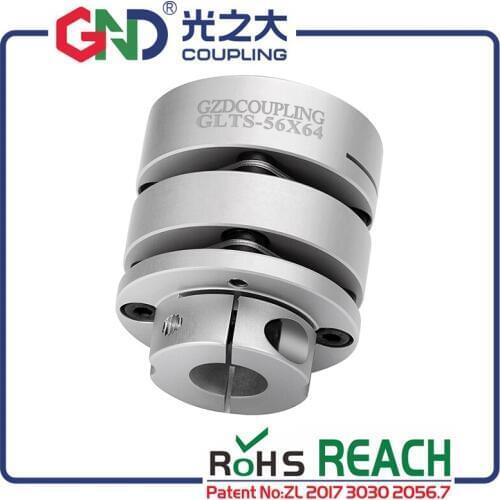 GND double diaphragm flexible coupling aluminum alloy clamp for CNC hollow shaft encoder couples stepmotor connect quick coupler