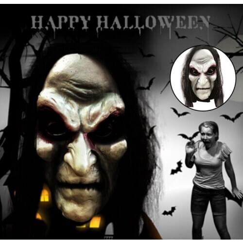 Tricky Toys Horror Zombie Mask Rubber Toys Halloween Decoration Props Costume Party Full Head Mask Cosplay Props @LS