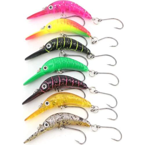 Artificial Mini Minnow Fishing Lure Floating Crankbaits Hard Baits Artificial Minnow Pike Bass Trout Fishing Bait