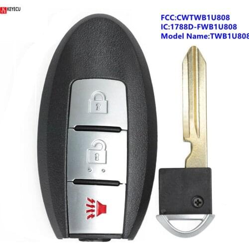 Keyecu Remote Key Fob for Nissan Cube Juke Leaf Quest 2011 2012 2013 2014 2015 2016 2017 315MHz CWTWB1U808