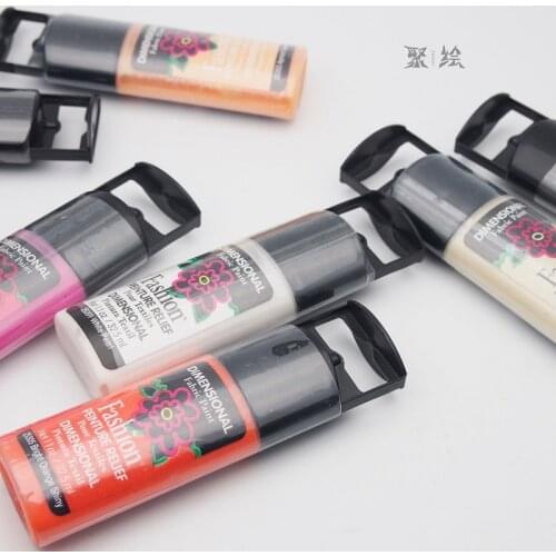 Plaid Fashion Fabric Acrilico Three-Dimensional Textile Pigment Metallic Color Acrylic Paint Watercolor For Cloth Farby Akrylowe