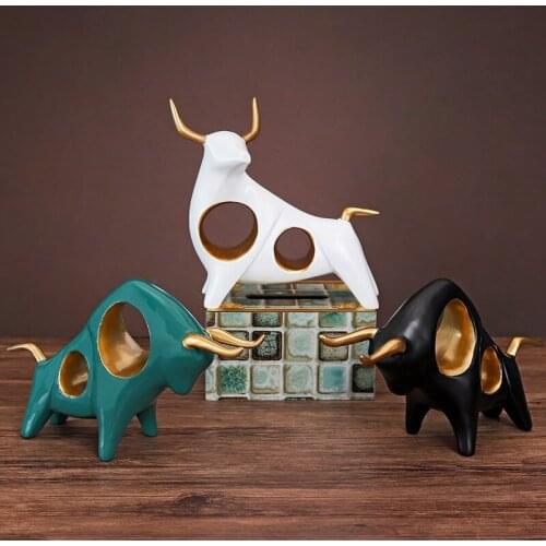 European-style Creative Resin Crafts Calf Ornaments Home Living Room Porch Desk Decoration Ornaments