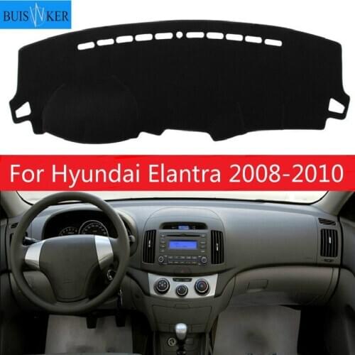 Car Dashboard Cover For Hyundai Elantra 2008 2009 2010 Dash Mat Dashboard Pad Carpet Anti-UV Anti-slip Anti-Sun
