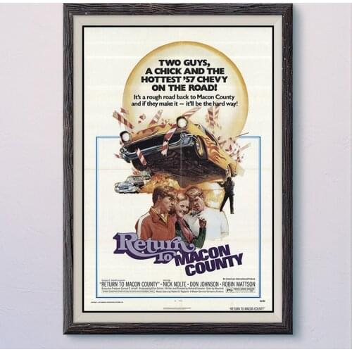 N286 RETURN TO MCCON COUNTY Vintage Classic Movie Wall Silk Cloth HD Poster Art Home Decoration Gift