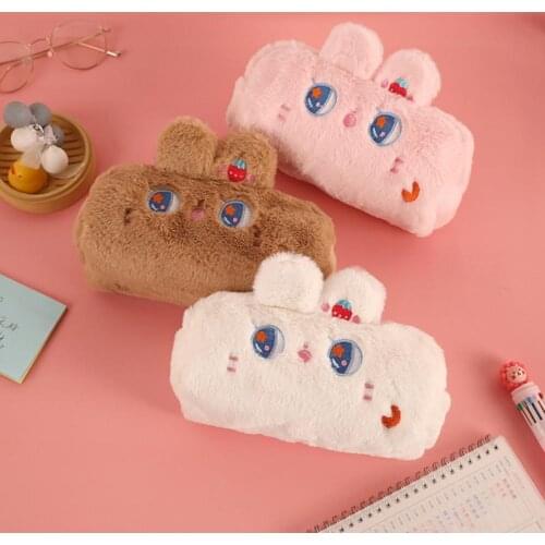 Pencil Bag Large Capacity Washable Cartoon Style Student Pencil Case for Travel