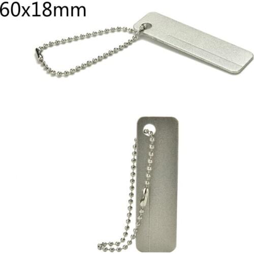 Portable Mini Kitchen Knife Sharpener Outdoor Tools Accessories Two-stage Camping Pocket Knife Sharpener With Keychain