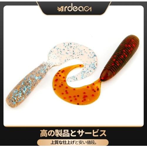 ARDEA 10pcs soft lure plastic worm lure 45mm 1g grub Silicone bait Wobblers lure Fishing Artificial Baits