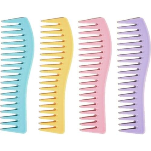 Wide Tooth Hair Comb Curly Hair Comb Detangling Hair Brush Anti-static Barber Hairdressing Dyeing Comb Salon Hair Styling Tool