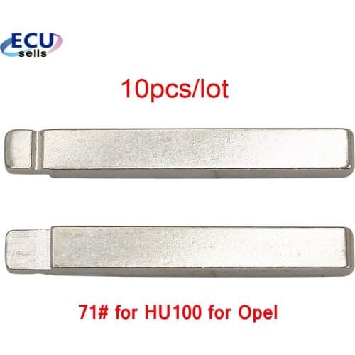 10PCS/LOT Replacement Remote Folding Flip KD Blade 71# HU100 Blank Uncut KEYDIY Universal For Opel For Buick For Chevrolet