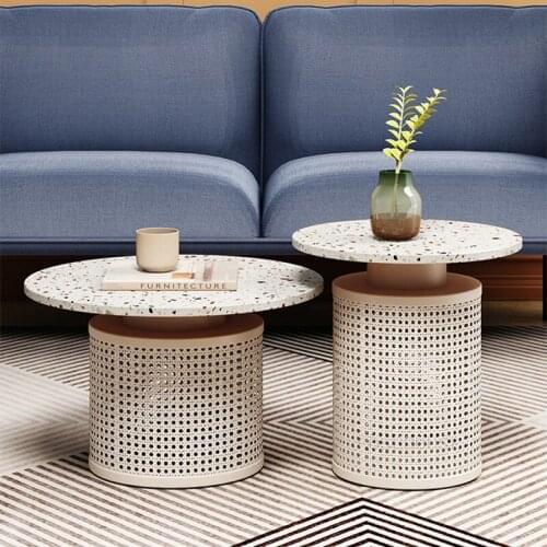 Modern Minimalist Coffee Tables Living Room Light Luxury Fashion High-end Coffee Table Designer Creative Home Round Side Table