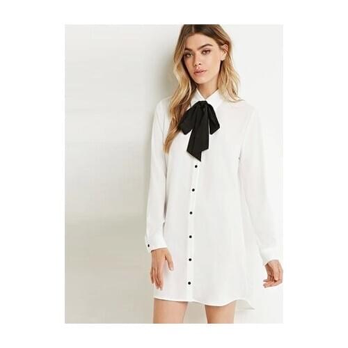 Light Office Style Long Shirt For Women