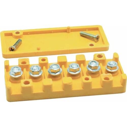 TDPRO 40A 6 Positions Wire Connector Electric Barrier Terminal Board Block Strip for Go-Kart Little Bull Quad Bike ATV