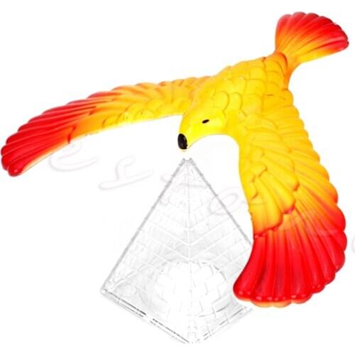 Magic Balancing Bird Science Desk Toy w/ Base Novelty Eagle Fun Learn Gag Gift