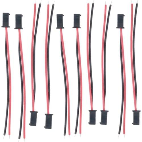 1000 Pairs 10cm SM 2P 2Pin Plug Socket Male To Female Wire Connector LED Strips Lamp Driver Connectors Terminal Quick Adapter
