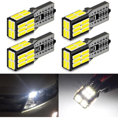 4pcs T10 W5W led Canbus bulbs led Auto Interior Lights for Almera Juke Terrano Tiida Teana Note Murano Pathfinder Nissan Qashqai
